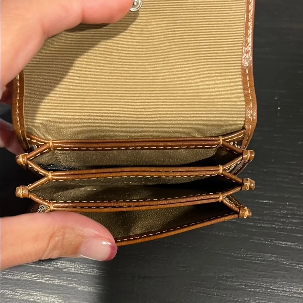 Coach Brown Monogram 4” Card Holder Wallet - Picture 2 of 3